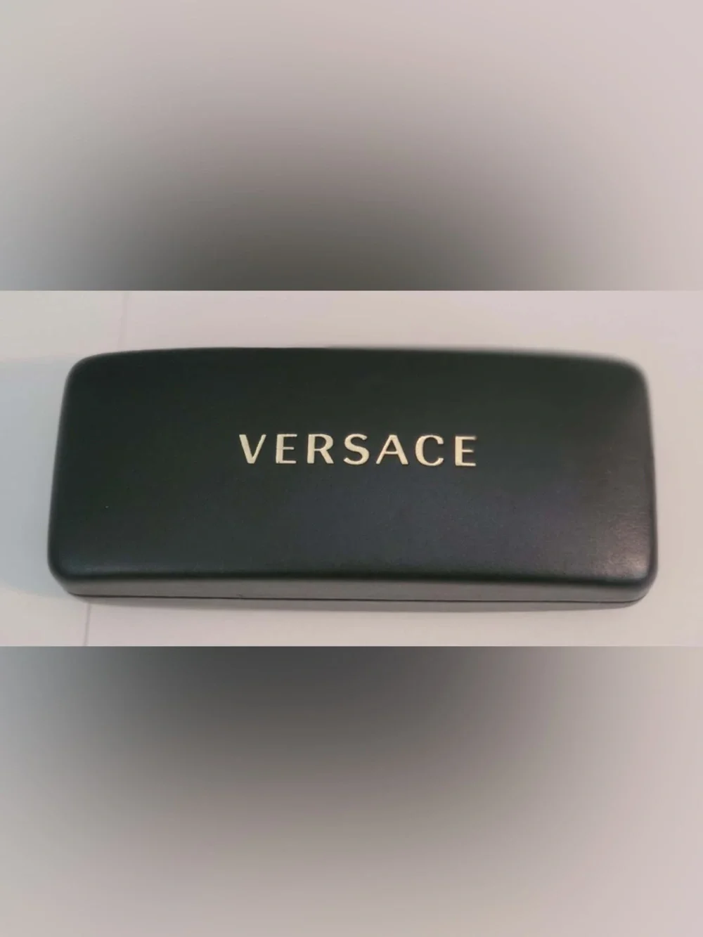 Versace Black Sunglasses Case with Gold Logo